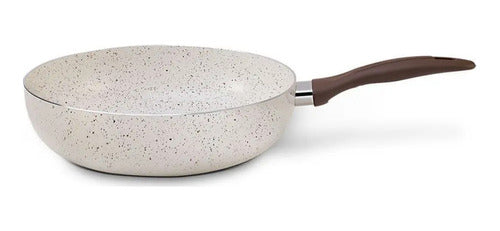 Frigideira Wok Antiaderente Cerâmica 28cm Indução Vanilla 0