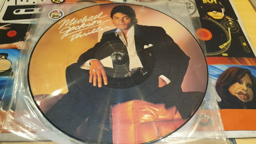 Michael Jackson Thriller Lp Vinilo Picture Original Epoca 83 0