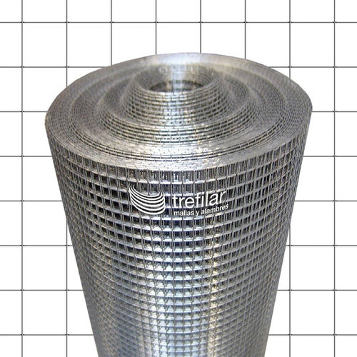 Trefilar Malla Electrosoldada 50x50mm Rollo 1.00x25mts Cal 16 Tejido 0