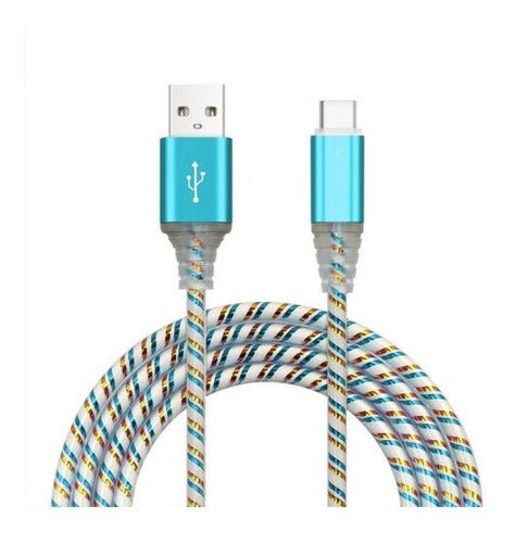 USB Light V8 Fast Charging 3A Micro USB Cable with Lights 0
