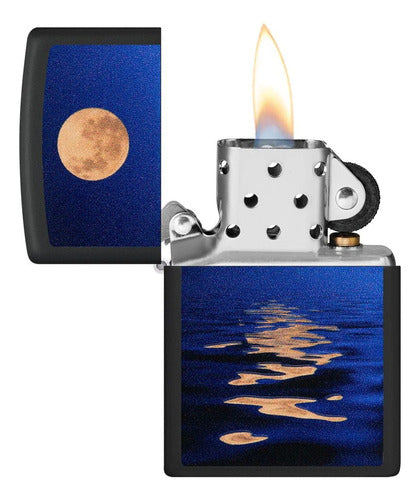 Zippo Full Moon Design Lighter Model 49810 Warranty 4