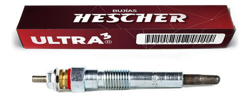 Hescher Glow Plug for Opel Corsa B 1.7 D X17D (4EE1)/OHC 0