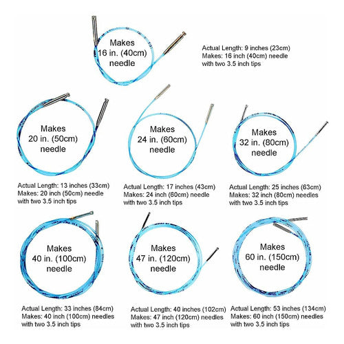 K-MusculoAABBCC Addi Click Cables Intercambiables 7-Set Para Cohete De 3.5 P 2