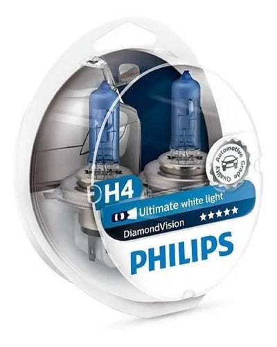 Philips Diamond Vision H4 12V 60/55W Pack of 2 0