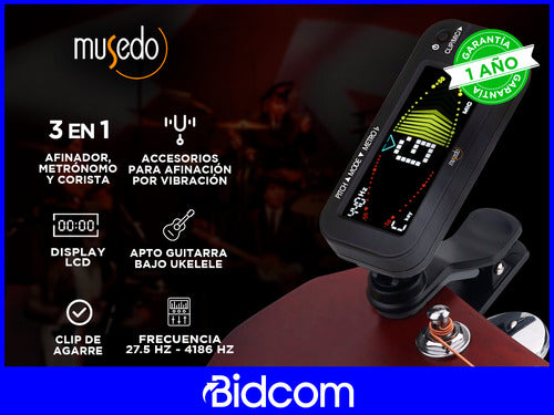 Musedo T90RC Clip Tuner with LCD Display 1