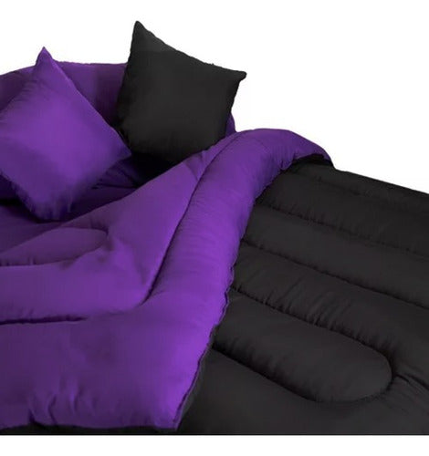 Nepal Reversible Violet/Black Duvet 2.5 Plaza 0