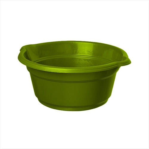 Round Plastic Basin with Handle for Laundry Cleaning 18