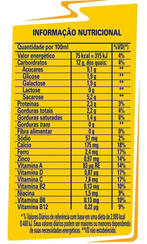 Bebida Láctea Nescau - Açúcares Zero Lactose 180ml- Kit C/12 2