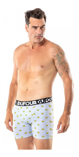 Men's Cotton Printed Smile Boxer Shorts by Dufour 11780 0