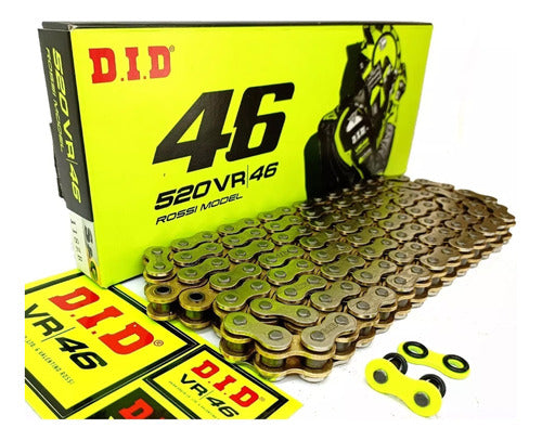 D.I.D 520 Vr46 S&G X 118ZB Valentino Rossi Motorcycle Chain 1