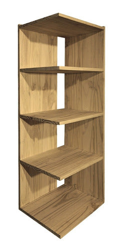 Sajo Modern Wooden Organizer Library Shelf 2