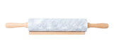 Feel Bazar Marble Rolling Pin with Wooden Handle 46cm 3