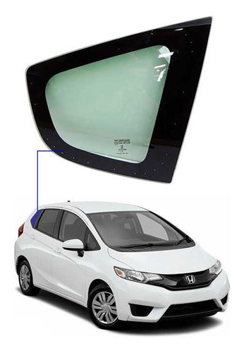 Vidro Óculo Fixo Traseiro Direito Honda Fit 09/14 0