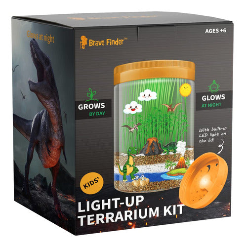 Kit De Terrario De Dinosaurio Iluminado Para Niños, Kit De. 1