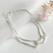 Double Wrap White Steel Heart Cutout Bracelet 1