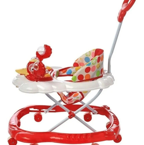 Baby Walker Car-Duck with Handle and Musical Tray with Toys 4