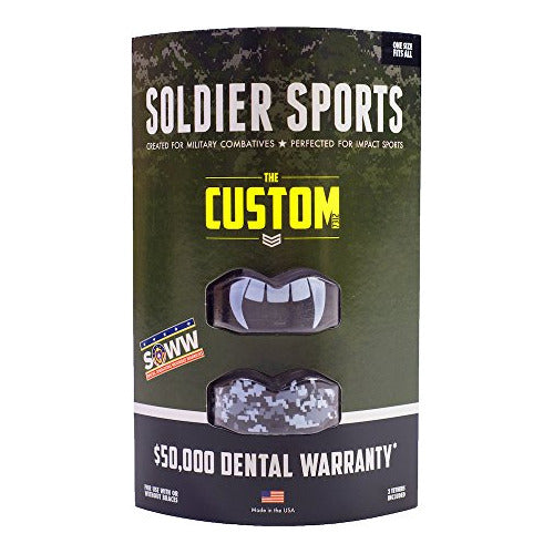 Soldier Sports Protector Bucal Soldier Sports Fang Camo, Talla Única 1