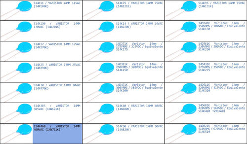 Abebashop S14K460 Varistor 14mm 460VAC (14N751K) 1