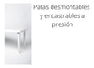 Quechua Rectangular White Plastic Table 1.40 x 0.85 Reinforced 3