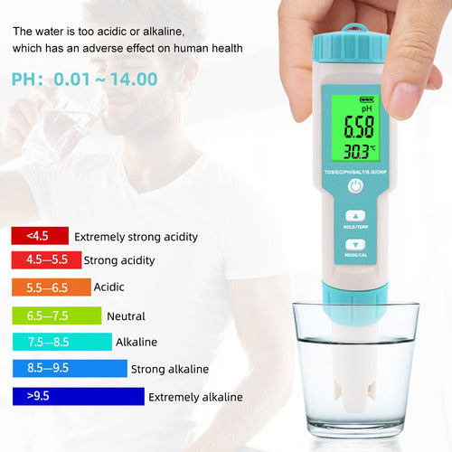 7 Em 1 Ph/tds/ec/orp/s.g/salinidade/temperatura 7