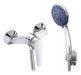 Deluxe Shower Mixer Faucet with Flexible Cable Shower Head 0