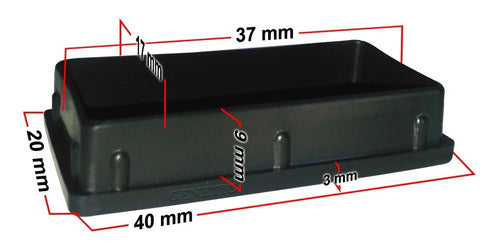 20 Regatón Tapa Plastico Caño 40x20 Maquina Gimnasio Genetic 2