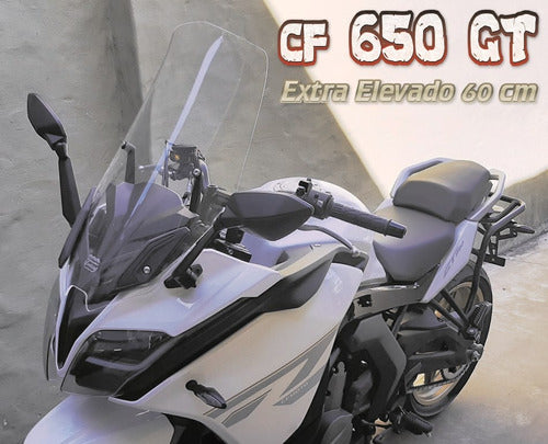 Parabrisa Elevado 60 Cm Motos Cfmoto Gt 650 Gt650 Cf Moto 1