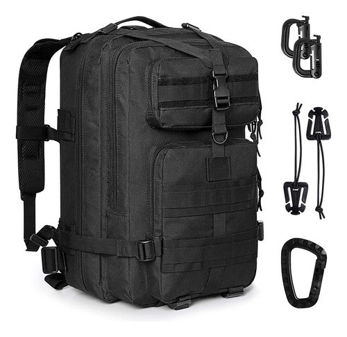 G4free Black Waterproof 35L Camping Backpack 0