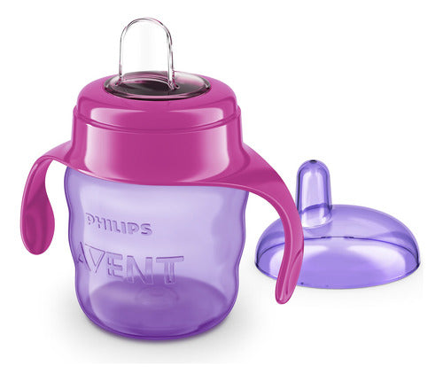 Newborn Set Avent Natural Bottles Pacifiers Brush Cup Girl 6