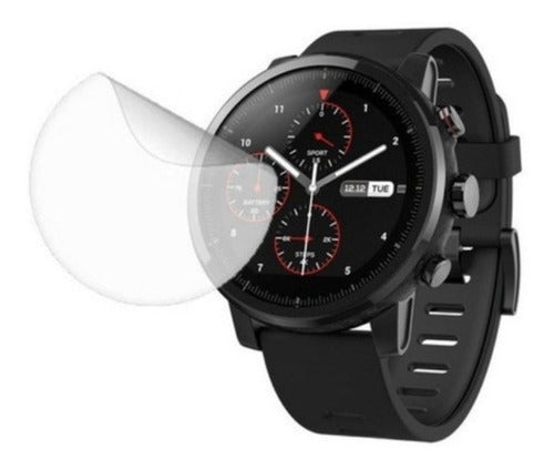 Smart Film Hidrogel Protector Para Reloj Amazfit Stratos+ Pack X3 0