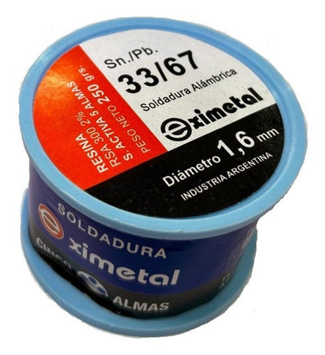 Eximetal 33/67 Tin 2 Mm 1/4 Kg 250gr 0