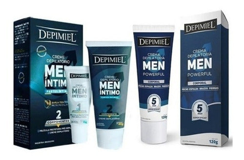 Men's Body and Intimate Area Hair Removal Cream Kit 0