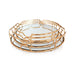 Salento Deco Circular Mirror Tray - Medium Metal Centerpiece 4