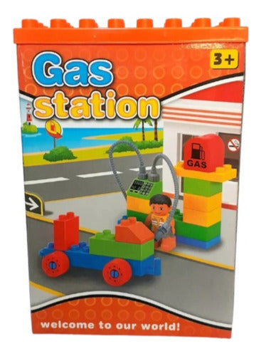 VG Fuel Station Building Blocks Set 19pcs 0