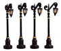 Lemax Christmas Colonial Street Lamp Set of 4 Batteries 1