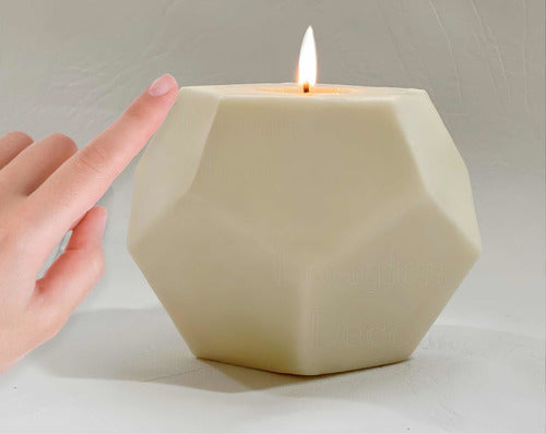 Bougies Déco Velas Aromáticas Cuencos Forma Geométrica 10x10 - Vainicoco 6