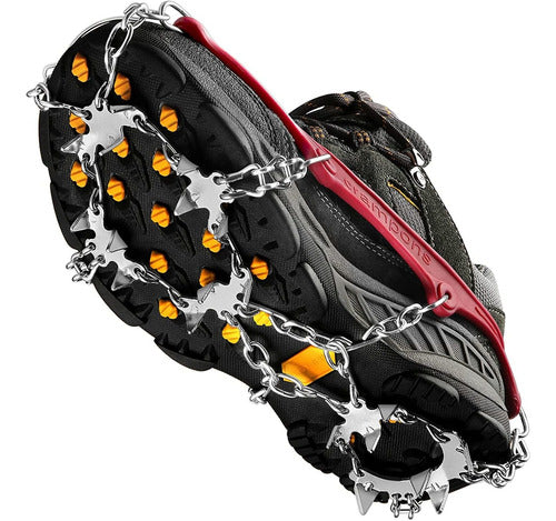 Cimkiz Crampones Con Clavos Inox. Para Nieve O Hielo. Rojo/talle M 0