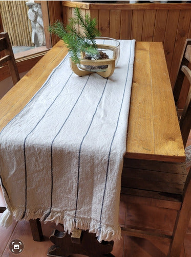 Table Runner 125x30 cm Cotton Thread 9