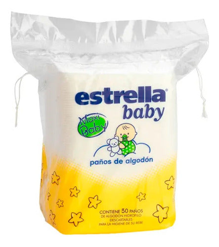 Paños De Agodón Estrella Baby 6 Paquetes De 50 Paños 0