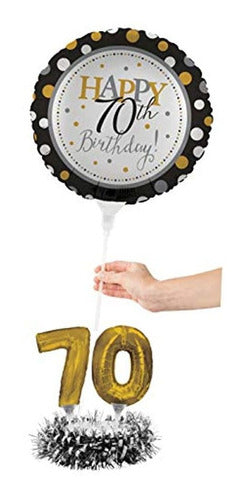 Creative Converting 70th Birthday Balloon Centerpiece 2