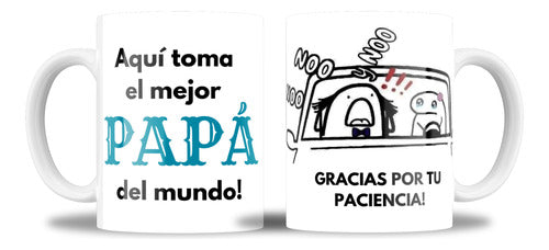 CEMEYKA Flork Dia Del Padre - Paciencia - Taza Ceramica Sublimada 0