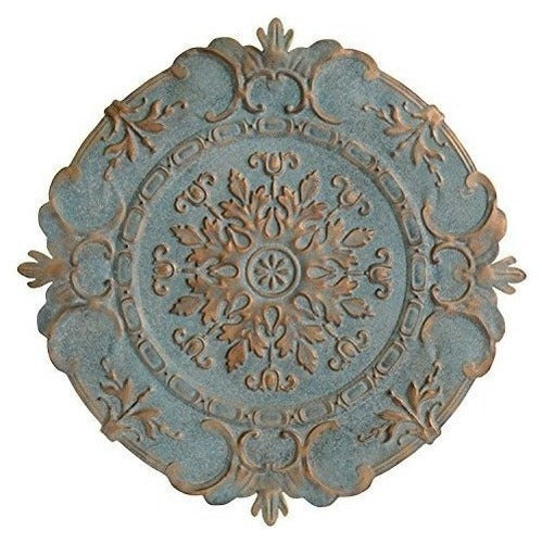 Stratton Home Décor European Blue Medallion Wall Décor 0