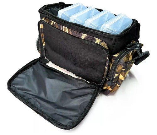 Payo Vadeo Bag with 4 Included Tackle Boxes + 4 Lures + Boga Grip 1