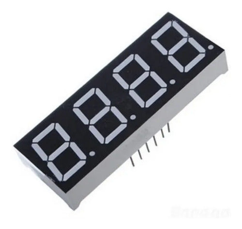 LED Display 4 Digits 7-Segment Common Anode Blue 0.56 inch 0