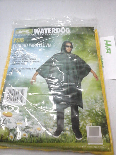 Waterdog Poncho Capa Lluvia Color Verde Local Tribunales! 1