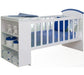 BH Lacquered Crib with Convertible Changing Table and Shelf Module C 0