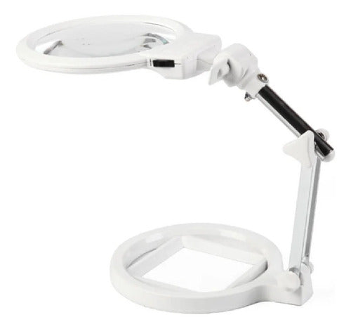 Matisse Desk Magnifying Glass 130mm X2 X6 LED Light for Medical & Dental Use 1