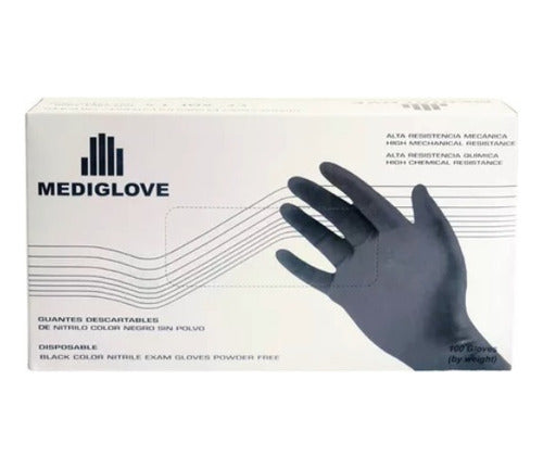 Top Glove Disposable Black Nitrile Gloves - 100 Units 0