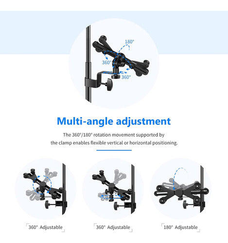 Neewer 360 Degree Rotating Microphone Stand for Tablets 2