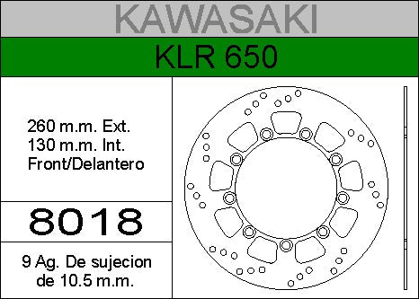 Front Brake Disc HD for Kawasaki KLR 650 0